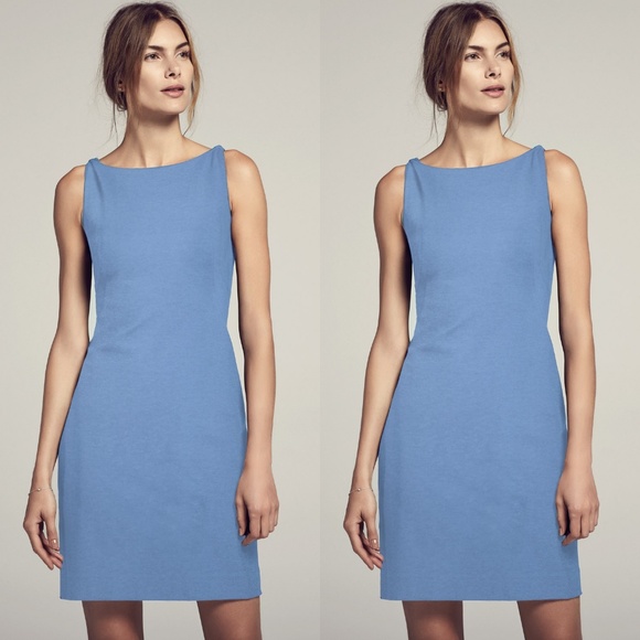 cornflower blue midi dress